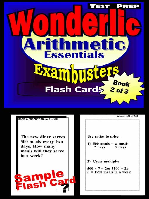 Cover image for Wonderlic Test Prep Arithmetic Review—Exambusters Flash Cards—Workbook 2 of 3